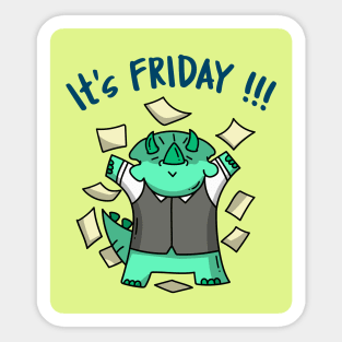 It's Friday Sticker